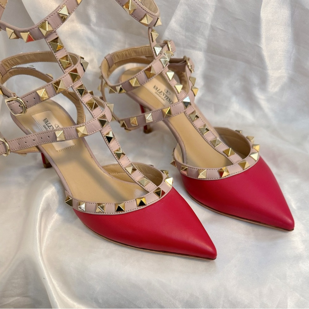 VALENTINO GARAVANI Rockstud 65mm Ankle Strap Pumps